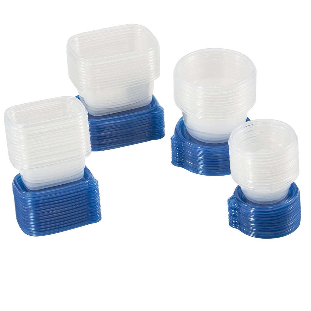 Whimsical Doughnut 92pc Plastic Food Storage Container set, Ideal Use for Refrigeration Storage and Organization,... - Deliciously Soft Cupcake Sensory Glob Detail