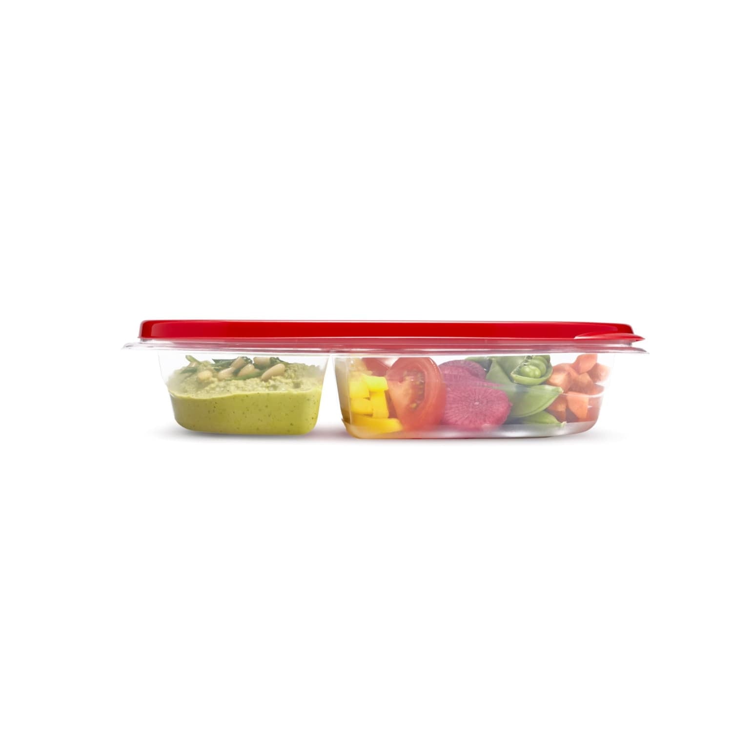 Sweet Treat Shaped alongs Divided Rectangular Food Storage Containers, 3.7 Cup, 3-Pack - Playful Star & Heart Shaped Geometric NeeDoh Detail