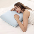 Orthopedic Support Memory Foam Pillow, Cooling Gel Bed Pillow, Queen, Blue - Ergonomic Memory Foam Pillow for Neck Pain Support - Default Title