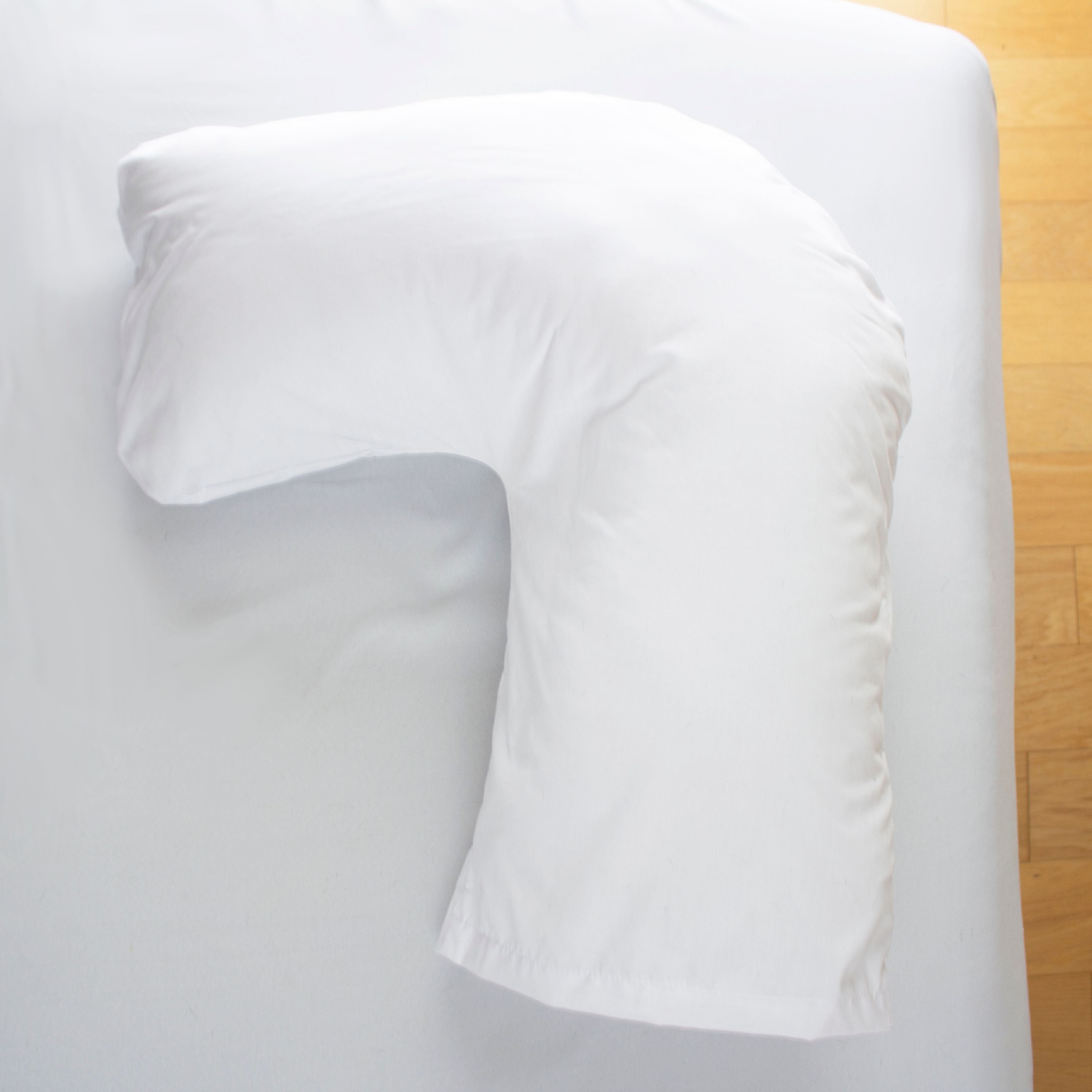 Fluffy Shredded Hugg-A-Pillow 17" x 22" Bed Pillow White 554-7915-1900 - Ergonomic Memory Foam Pillow for Neck Pain Support Detail