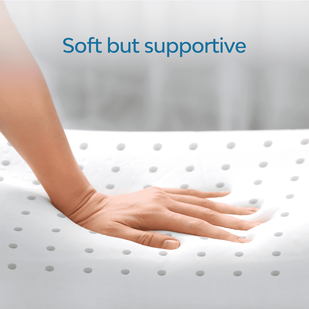 Decorative Plump Memory Foam Water Pillow - Adjustable Pillow for Neck Pain Relief, Pillow for Side, Back, and Stomach Sleepers, The O... - Orthopedic Shredded Foam Bed Pillow Set Detail