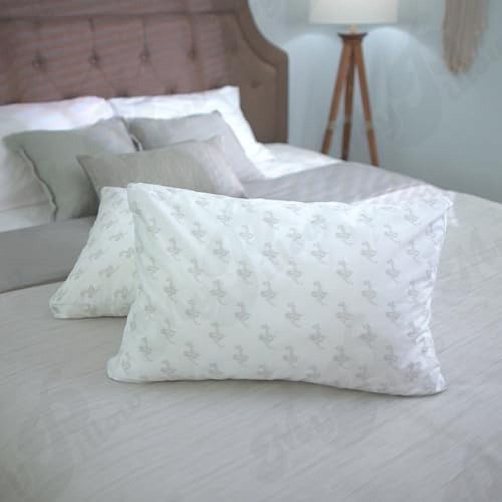 Fluffy Shredded Bedding Bed Pillows for Sleeping Standard Size, Set of 2, Back, Stomach or Side Sleepers - Classic Pillow (Standard, ... - Ergonomic Memory Foam Pillow for Neck Pain Support Detail