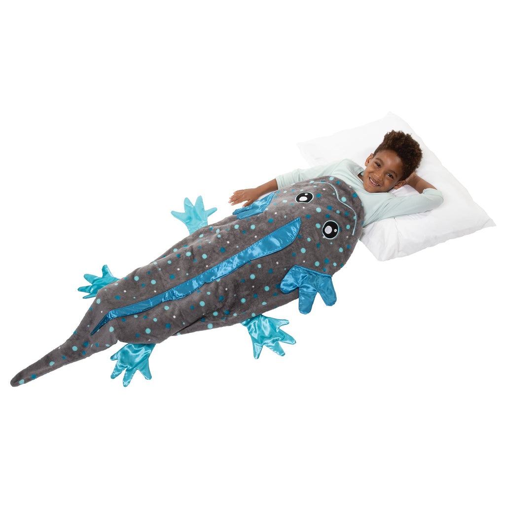 Cozy Fleece Tails, The Original Wearable Blanket with Sleeves, Super Soft Throw Fleece, Axolotl, Ages 5+ - Cozy Fleece Throw Blanket for Couch & Bed Detail