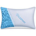Ergonomic Memory Foam Adjustable Shredded Memory Foam Pillow Queen Size - Soft or Firm Rayon Derived for Side Sleepers, Stomach & Back - Co... - Hotel Quality Plush Sleeping Pillows - Default Title