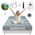 Breathable Luxury Grounding Sheets Queen Size 90% Organic Cotton + 10% Pure Silver Fitted Bed Sheet Gray Fiber Grounding Sheet Earth Ce... - Premium Ultra-Soft Pillowcase Pair for Sleeping - Default Title