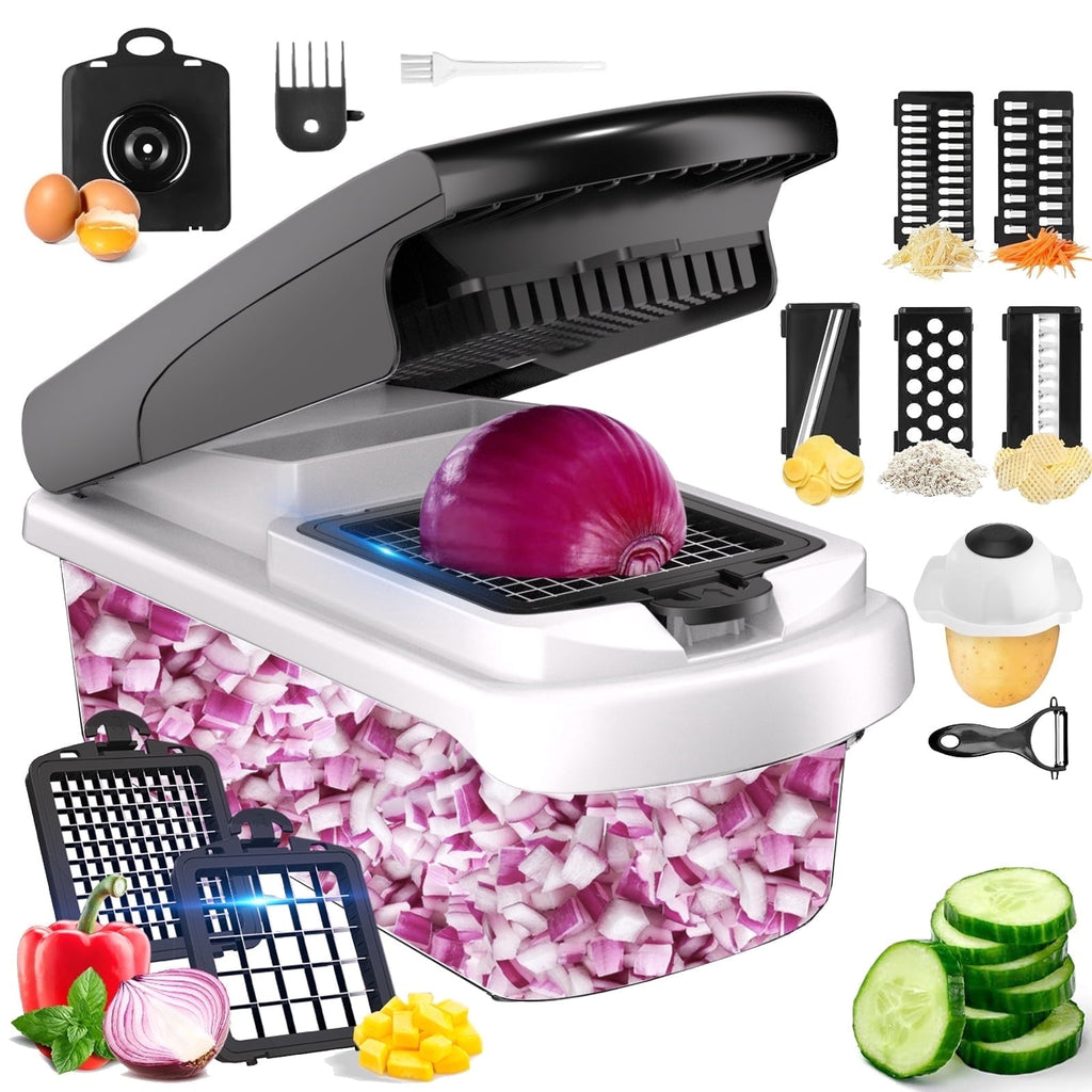 Innovative Vegetable Chopper Food Slicer, 15 in 1 Multi-Function Food Chopper for Onion, Veggie, Cheese Grater, Vegetable... - Innovative Kitchen Helper for Modern Cooking - Default Title
