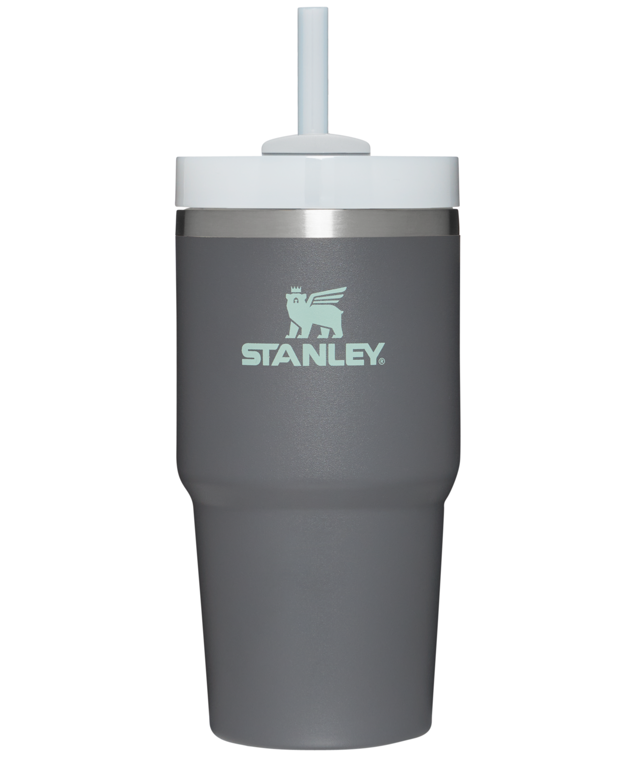 Car-Cup Friendly The Quencher H2.0 Flowstate Tumbler | Stanley Create D330L - Premium Stainless Steel Straw Cup for All-Day Hydration - Charcoal
