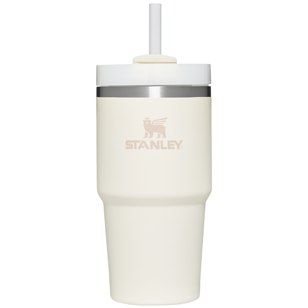 Insulated Travel The Quencher H2.0 Flowstate Tumbler D030T - Premium Stainless Steel Straw Cup for All-Day Hydration - Cream