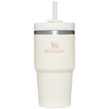 Insulated Travel The Quencher H2.0 Flowstate Tumbler D030T - Premium Stainless Steel Straw Cup for All-Day Hydration - Cream