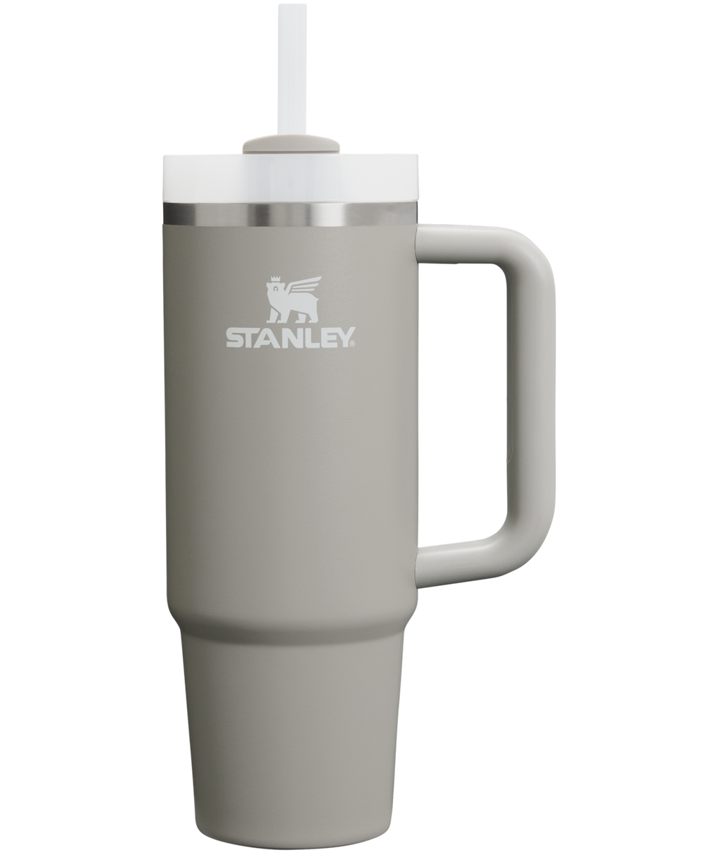 Double-Wall Vacuum The Quencher H2.0 Flowstate Tumbler | Stanley Create D331C - Double-Wall Vacuum Insulated Travel Tumbler with Straw - Ash