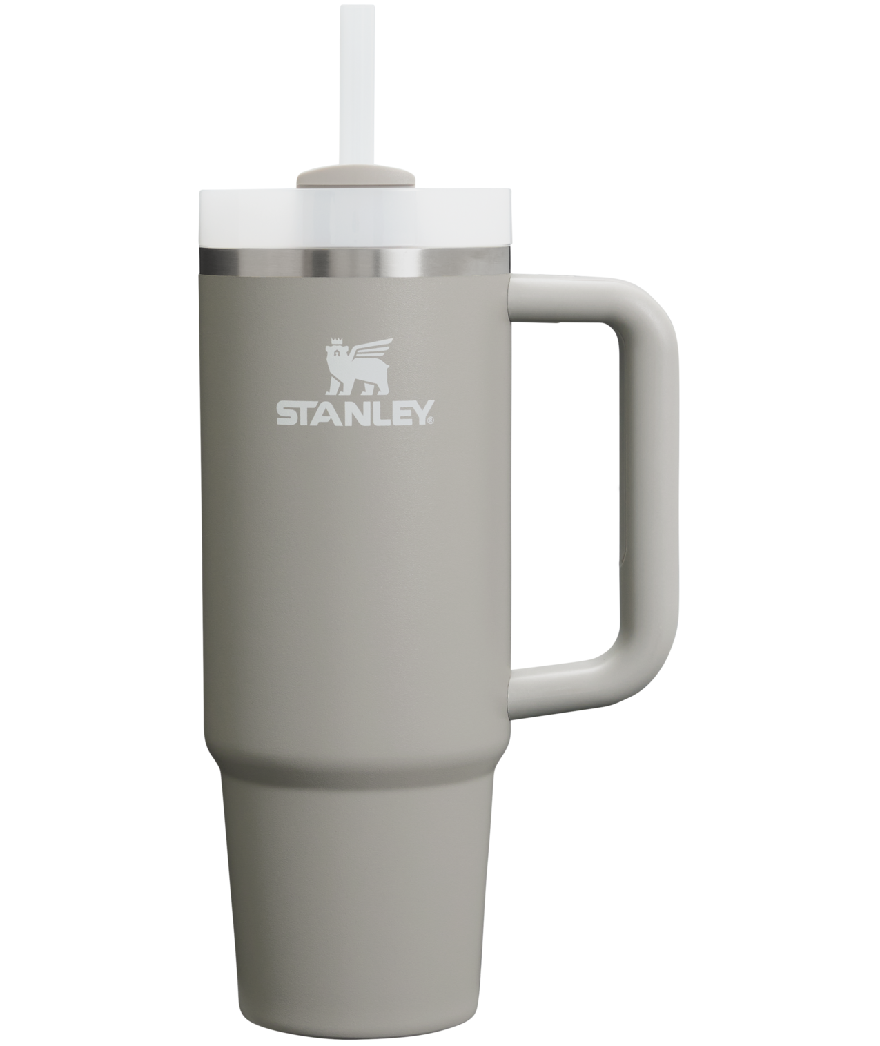 Double-Wall Vacuum The Quencher H2.0 Flowstate Tumbler | Stanley Create D331C - Double-Wall Vacuum Insulated Travel Tumbler with Straw - Ash