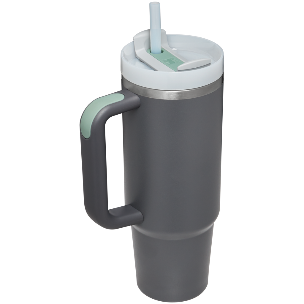Double-Wall Vacuum The Quencher H2.0 Flowstate Tumbler | Stanley Create D331C - Double-Wall Vacuum Insulated Travel Tumbler with Straw Detail