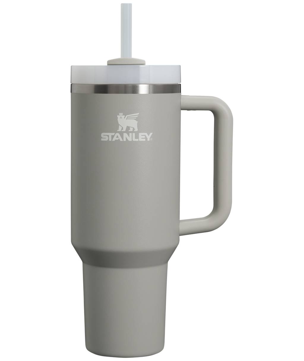 Insulated Travel The Quencher H2.0 Flowstate Tumbler  | Stanley Create D332L - Premium Stainless Steel Straw Cup for All-Day Hydration - Ash