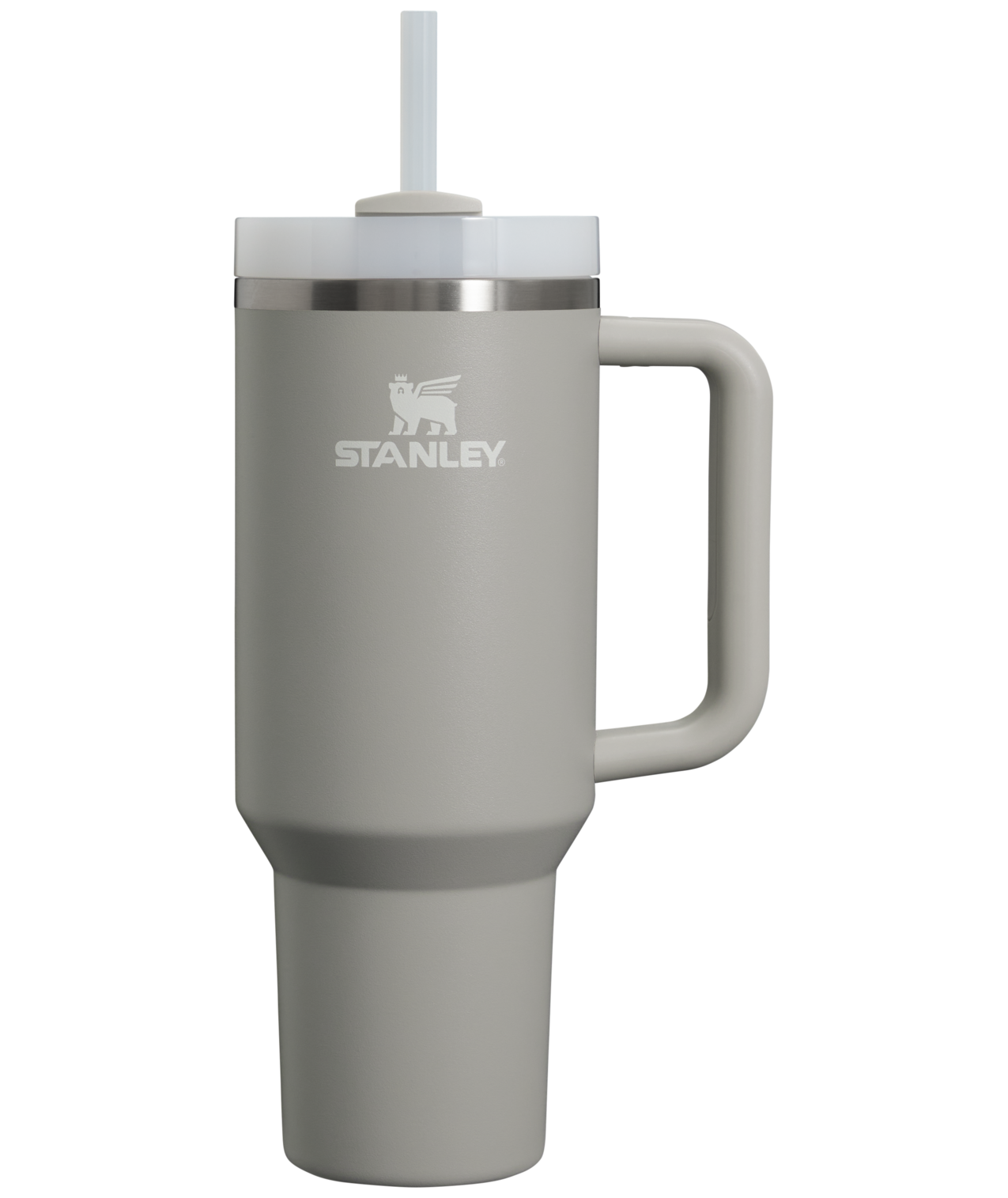 Insulated Travel The Quencher H2.0 Flowstate Tumbler  | Stanley Create D332L - Premium Stainless Steel Straw Cup for All-Day Hydration - Ash