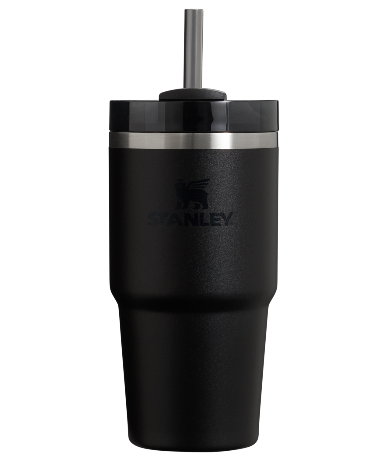 Car-Cup Friendly The Quencher H2.0 Flowstate Tumbler | Stanley Create D330L - Premium Stainless Steel Straw Cup for All-Day Hydration - Black 2.0