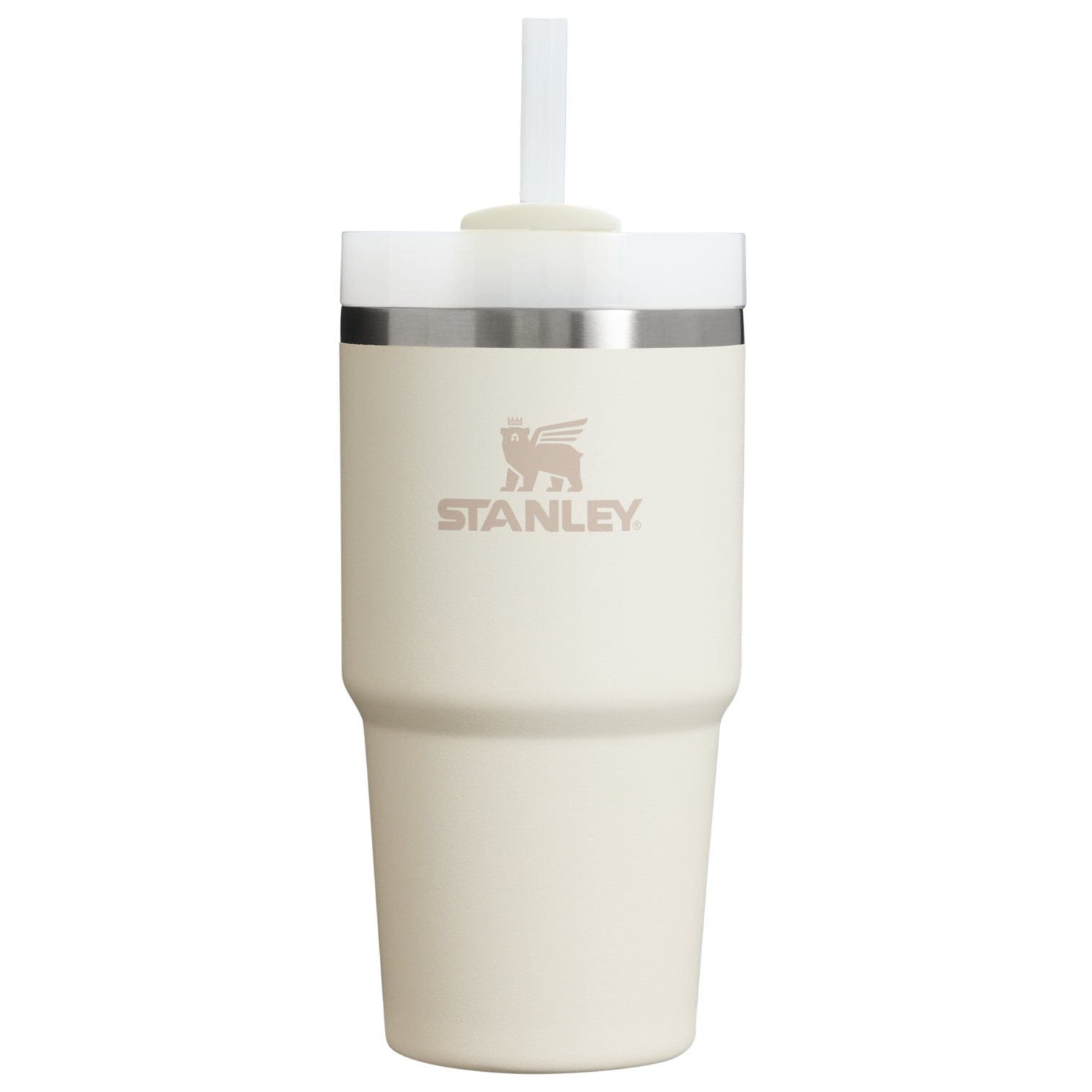 Insulated Travel The Quencher H2.0 Flowstate Tumbler D030T - Premium Stainless Steel Straw Cup for All-Day Hydration - Cream 2.0