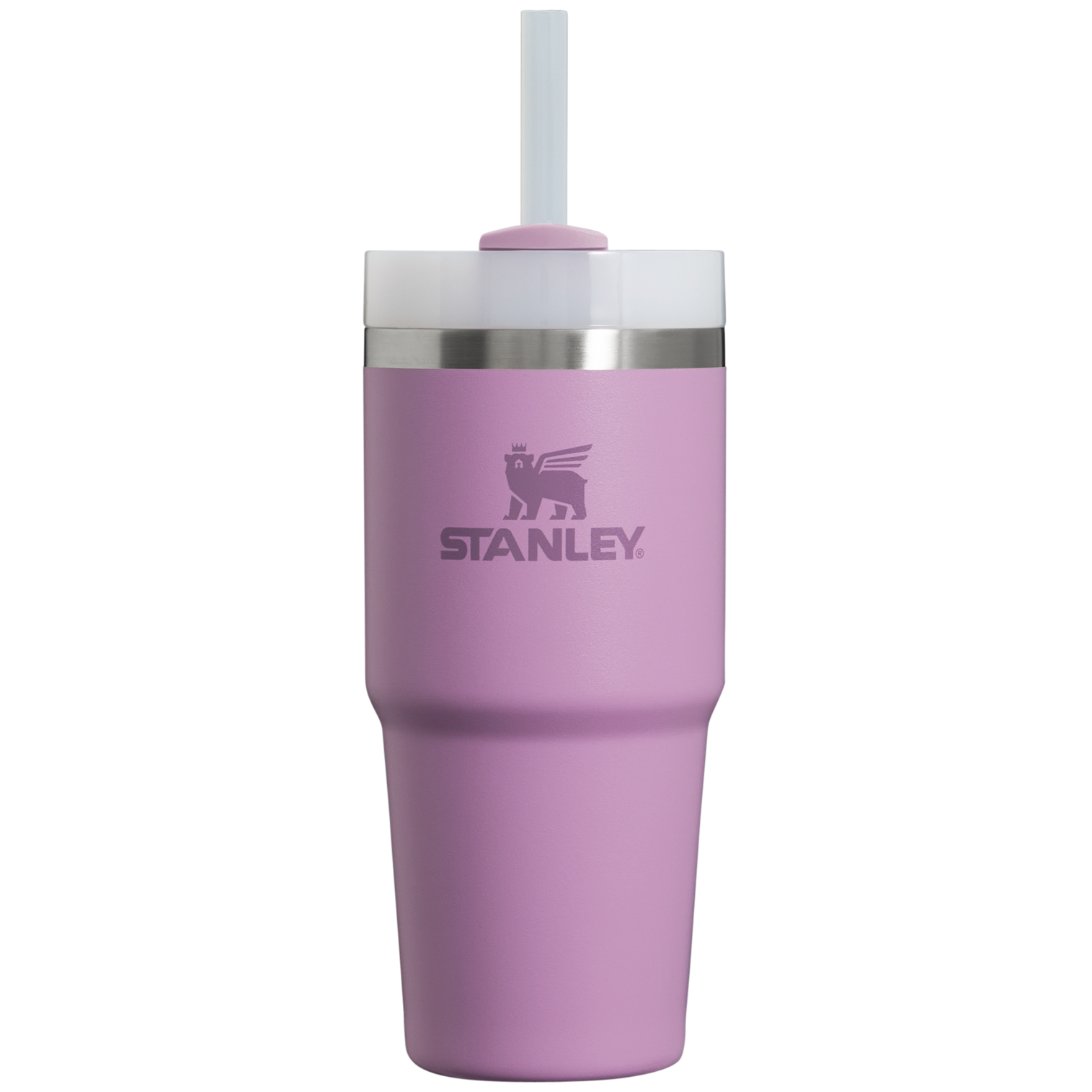 Splash-Resistant FlowState The Quencher H2.0 Flowstate Tumbler  | Stanley Create D329E - 40oz Large Capacity Car-Cup Friendly Quencher - Lilac