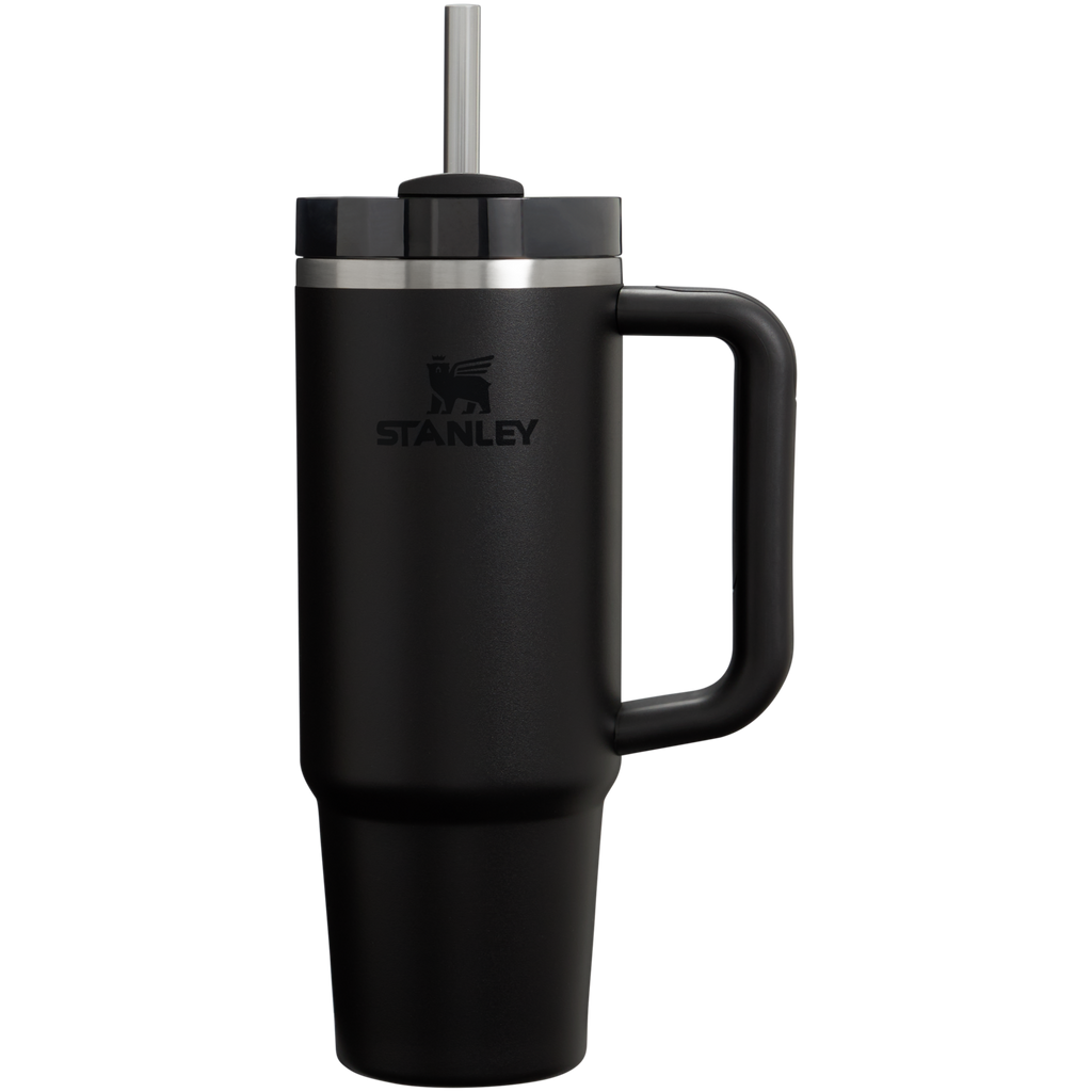 Splash-Resistant FlowState The Quencher H2.0 Flowstate Tumbler D051L - FlowState 3-Position Lid Insulated Travel Mug - Black 2.0