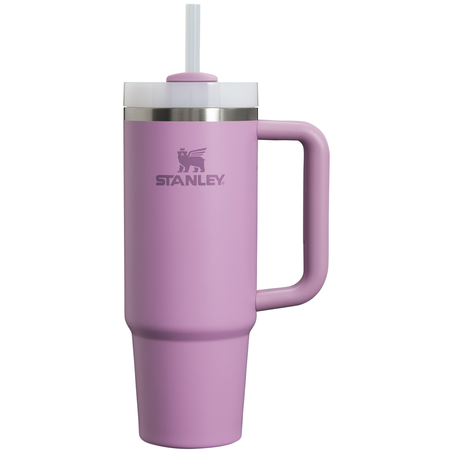 Double-Wall Vacuum The Quencher H2.0 Flowstate Tumbler | Stanley Create D331C - Double-Wall Vacuum Insulated Travel Tumbler with Straw Detail