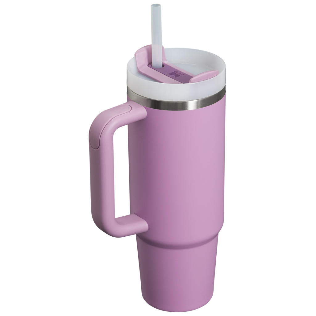 Double-Wall Vacuum The Quencher H2.0 Flowstate Tumbler | Stanley Create D331C - Double-Wall Vacuum Insulated Travel Tumbler with Straw Detail