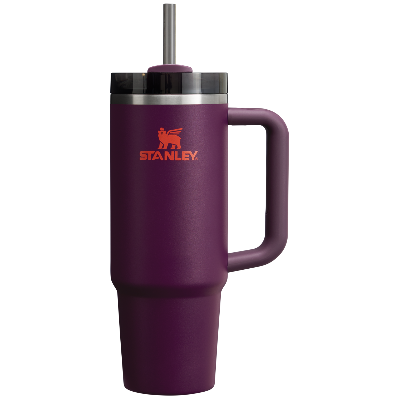 Double-Wall Vacuum The Quencher H2.0 Flowstate Tumbler | Stanley Create D331C - Double-Wall Vacuum Insulated Travel Tumbler with Straw - Plum