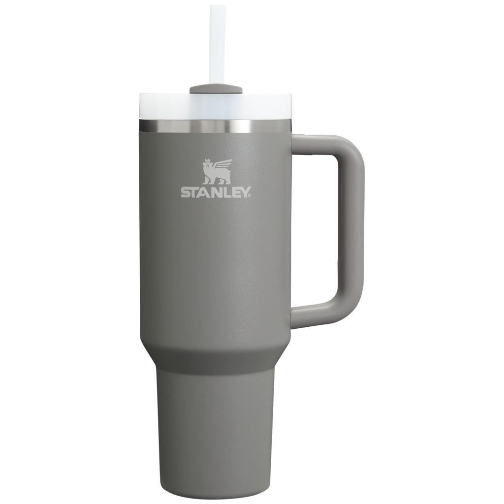 Car-Cup Friendly The Quencher H2.0 Flowstate Tumbler D050X - Premium Stainless Steel Straw Cup for All-Day Hydration - Stone