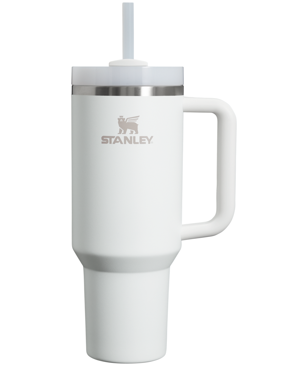 Insulated Travel The Quencher H2.0 Flowstate Tumbler  | Stanley Create D332L - Premium Stainless Steel Straw Cup for All-Day Hydration - Frost