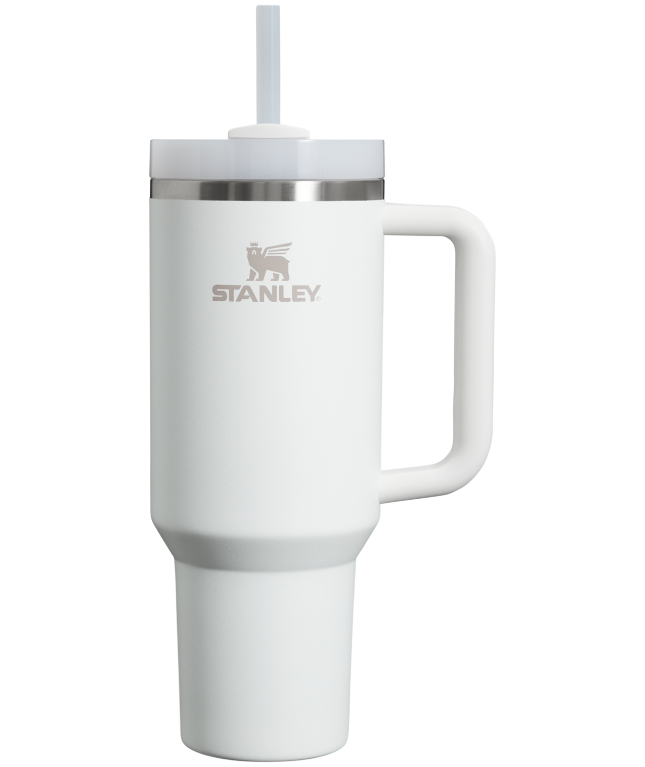 Insulated Travel The Quencher H2.0 Flowstate Tumbler  | Stanley Create D332L - Premium Stainless Steel Straw Cup for All-Day Hydration - Frost