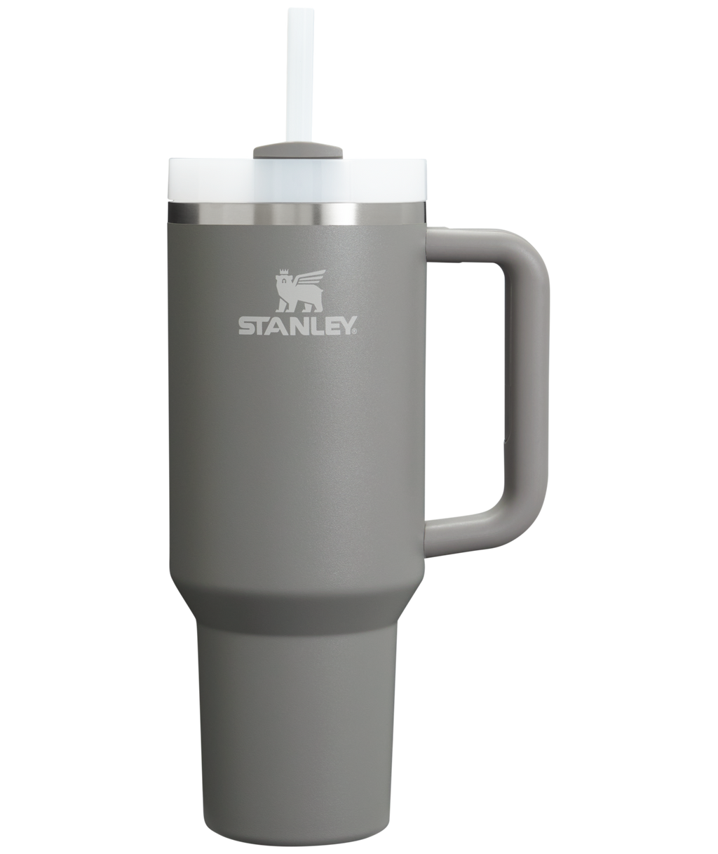 Insulated Travel The Quencher H2.0 Flowstate Tumbler  | Stanley Create D332L - Premium Stainless Steel Straw Cup for All-Day Hydration - Stone