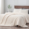 Hypoallergenic Cloud Fleece Queen Comforter Set -Super Soft & Warm Fluffy White Bedding, Luxury Fuzzy Heavy Bed Set for Winter with 2 Pill... - Hypoallergenic Ultra-Fluffy Quilt for Winter - Default Title