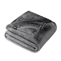 Super Soft Flannel Microplush Fleece Blanket - 300 GSM - Fuzzy Microfleece - Soft & Plush - Full/Queen, Gray - Luxury Knitted Decorative Throw Blanket with Fringes - Default Title