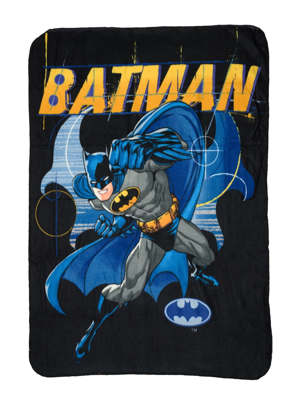Decorative Knitted Throw Blanket 45" x 60" Dark Knight Superhero - Super Soft Reversible Sherpa Flannel Blanket - Default Title