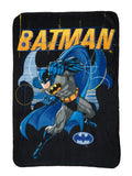 Decorative Knitted Throw Blanket 45" x 60" Dark Knight Superhero - Super Soft Reversible Sherpa Flannel Blanket - Default Title