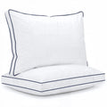 Hotel Collection for Queen Size 2 Pack, Duck Feather and Shredded Memory Foam Soft Luxury Hotel Collection - Decorative Throw Pillow Cushion for Sofa & Bed - Default Title