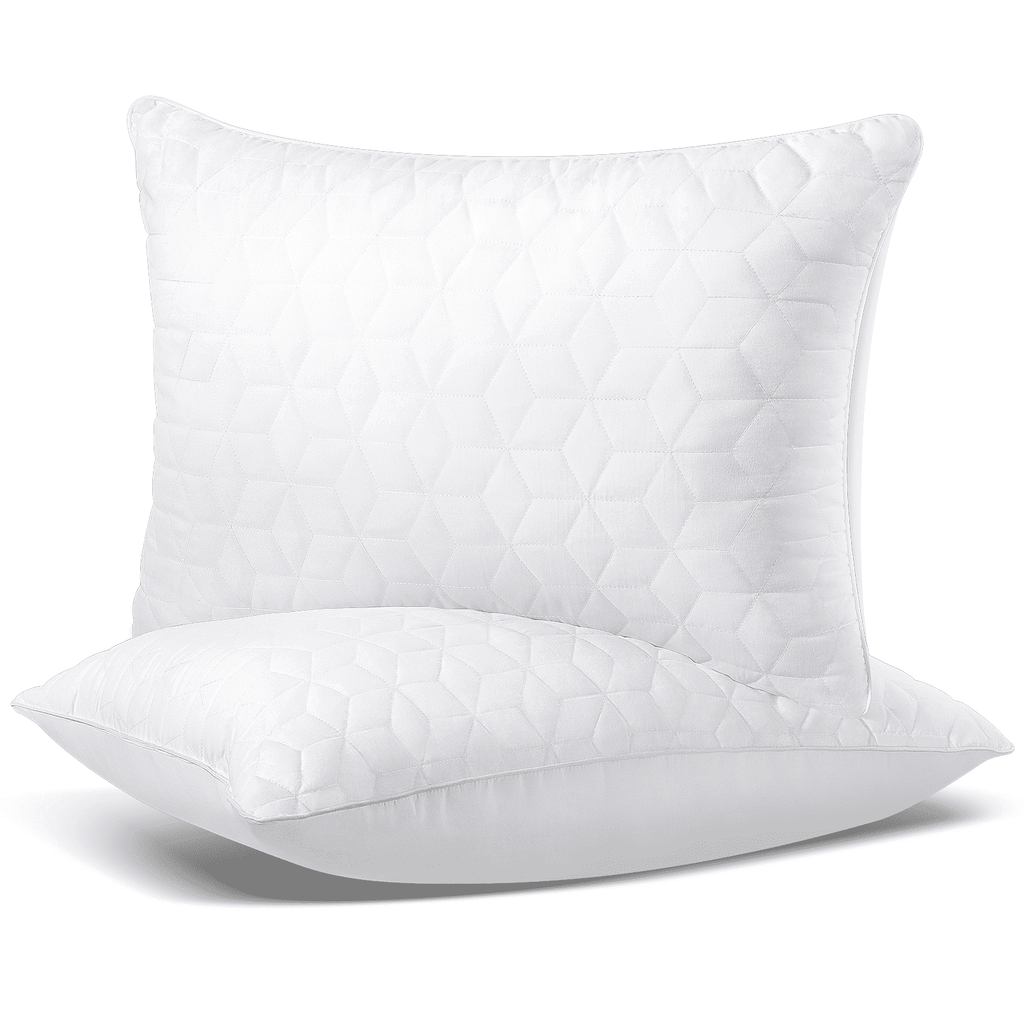 Ergonomic Memory Foam Bed Pillows Queen Size Set of 2, Hotel Gusseted Pillows for Sleeping, Alternative to Down Pillows, Soft Supportive & ... - Orthopedic Shredded Foam Bed Pillow Set - Default Title