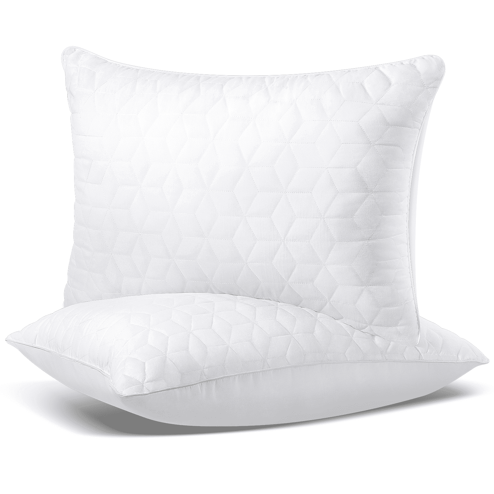 Ergonomic Memory Foam Bed Pillows Queen Size Set of 2, Hotel Gusseted Pillows for Sleeping, Alternative to Down Pillows, Soft Supportive & ... - Orthopedic Shredded Foam Bed Pillow Set - Default Title