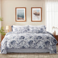 Heavyweight Warmth Queen Comforter Sets,7-Pieces Reversible Bedding Sets,Bed in a Bag with Comforter,Flat Sheet and Fitted Sheet,Pillowc... - All-Season Down Alternative Comforter Insert - Default Title
