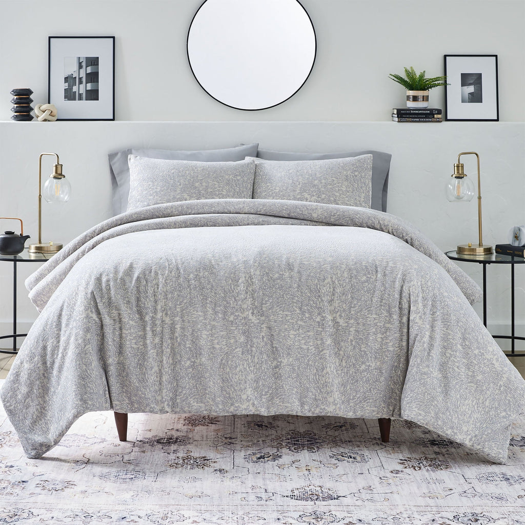Luxurious Quilted Better Homes & Garden Grey Chenille 3-Piece Comforter Set, Full/Queen, All Ages - Luxurious Quilted Duvet Cover Set - Default Title