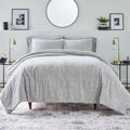 Luxurious Quilted Better Homes & Garden Grey Chenille 3-Piece Comforter Set, Full/Queen, All Ages - Luxurious Quilted Duvet Cover Set - Default Title