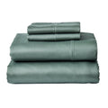 Premium Egyptian Cotton 4-Piece 300 Thread Count Green Ash Cotton Sateen Bed Sheet Set, Cali King - Breathable Egyptian Cotton Flat & Fitted Sheets - Default Title
