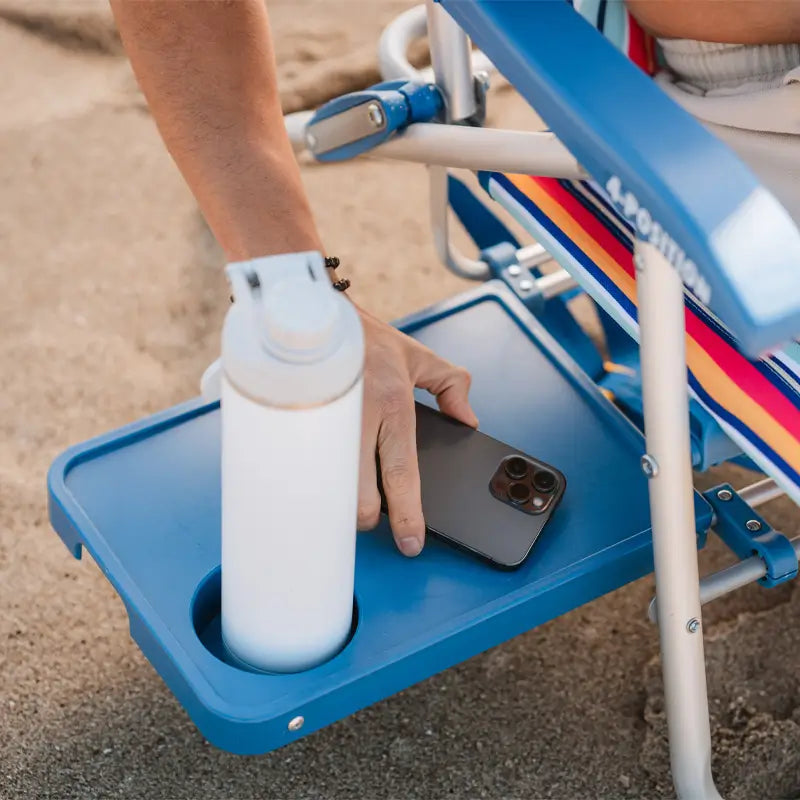 Backpack Travel Big Surf with Slide Table - Choice 334 - Rust-Resistant Aluminum Sand-Friendly Lounge Chair Detail