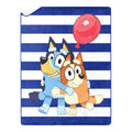 Decorative Knitted Happy Hugs Kids Silk Touch Throw Blanket with Sherpa Reverse, 46 x 60 inches Blue – Soft Plush Fleece Throw Blanket - Luxury Knitted Decorative Throw Blanket with Fringes - Default Title