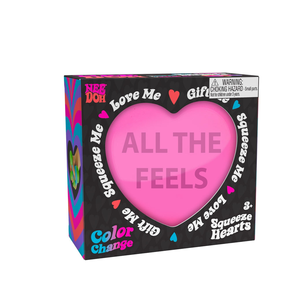 Whimsical Doughnut NeeDoh Color Change Squeeze Heart | Reserve Opal Summit - Squishy Dohnut Sweet Treat Shaped Stress Toy Detail