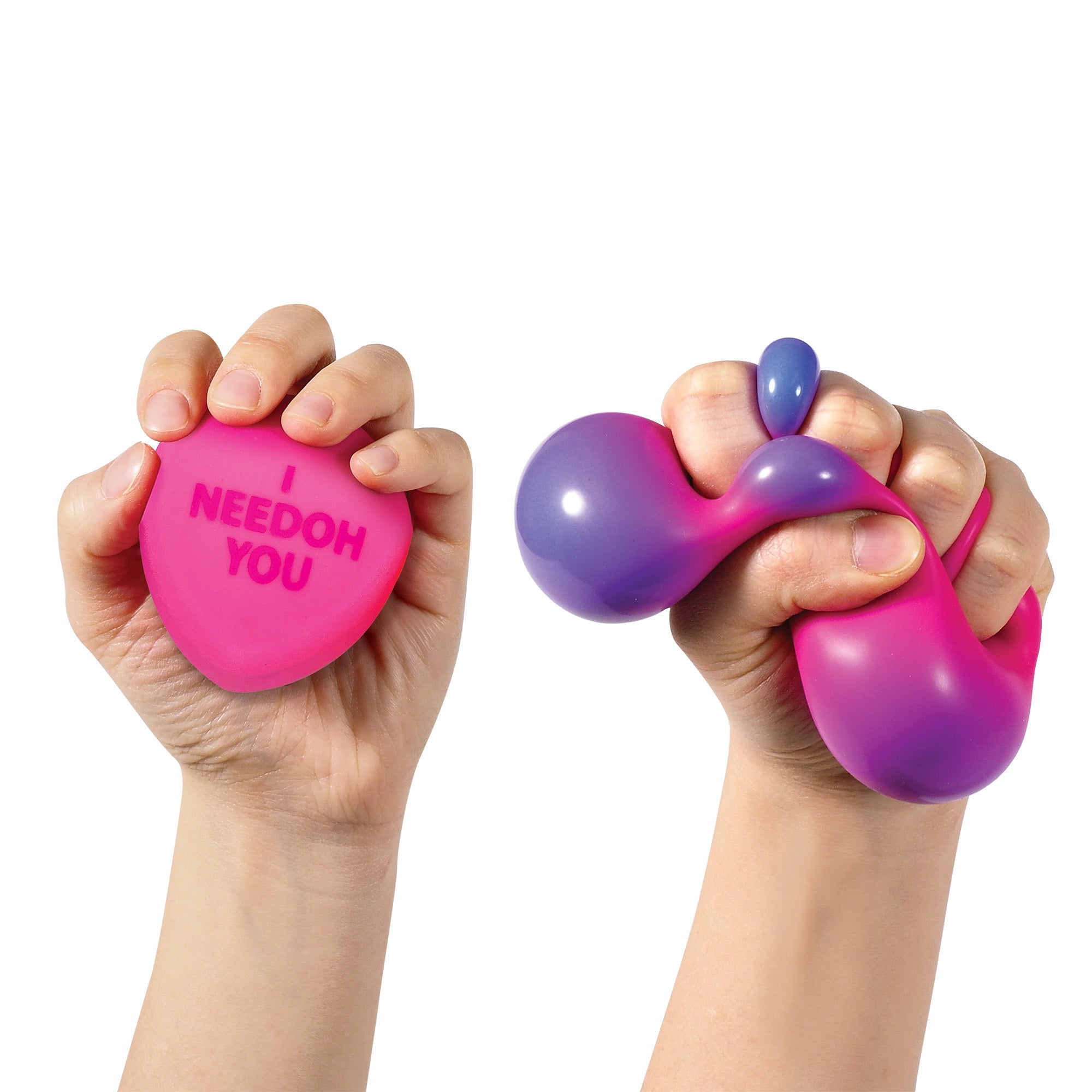 Whimsical Doughnut NeeDoh Color Change Squeeze Heart | Reserve Opal Summit - Squishy Dohnut Sweet Treat Shaped Stress Toy Detail