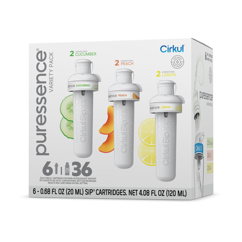 Sugar-Free Puressence 6-Pack Variety Pack 3T3F - Vitamin-Infused Natural Refreshing Flavor Core - Default Title
