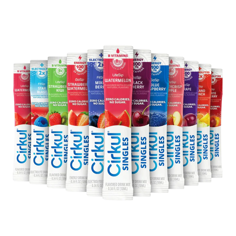 Refreshing Electrolyte 24-Pack  Singles Variety Bundle GXPG - Zero-Calorie Multi-Flavor Sip Pods for Water Bottle - Default Title