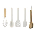 Chef-Quality 5-Piece Mini Silicone Utensil Set Durable & Nonstick Safe - Professional Kitchen Tool for Culinary Enthusiasts - Default Title