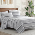 Premium Egyptian Cotton Home 3-Piece Twin Microfiber Classic Stripe Bed Sheet Set, Super Soft, Breathable Stripe Bedding with 16 inches Deep ... - Breathable Egyptian Cotton Flat & Fitted Sheets - Default Title