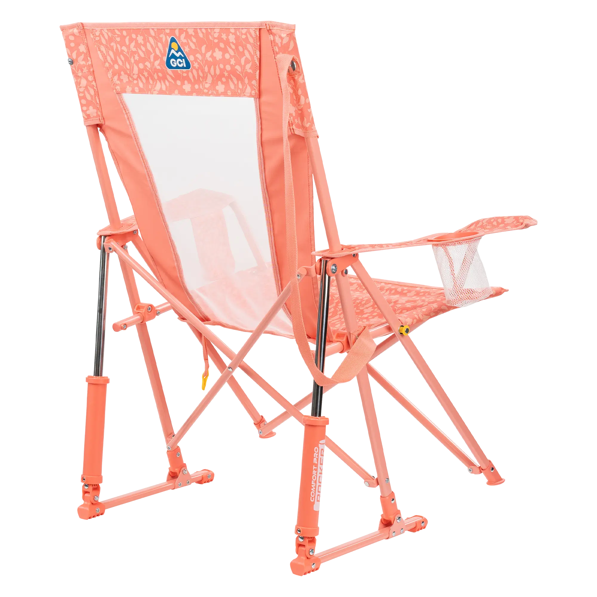 Heavy-Duty Freestyle Comfort Pro Rocker - Choice 375 - Patented Spring-Action Rocking Chair for Camping Detail
