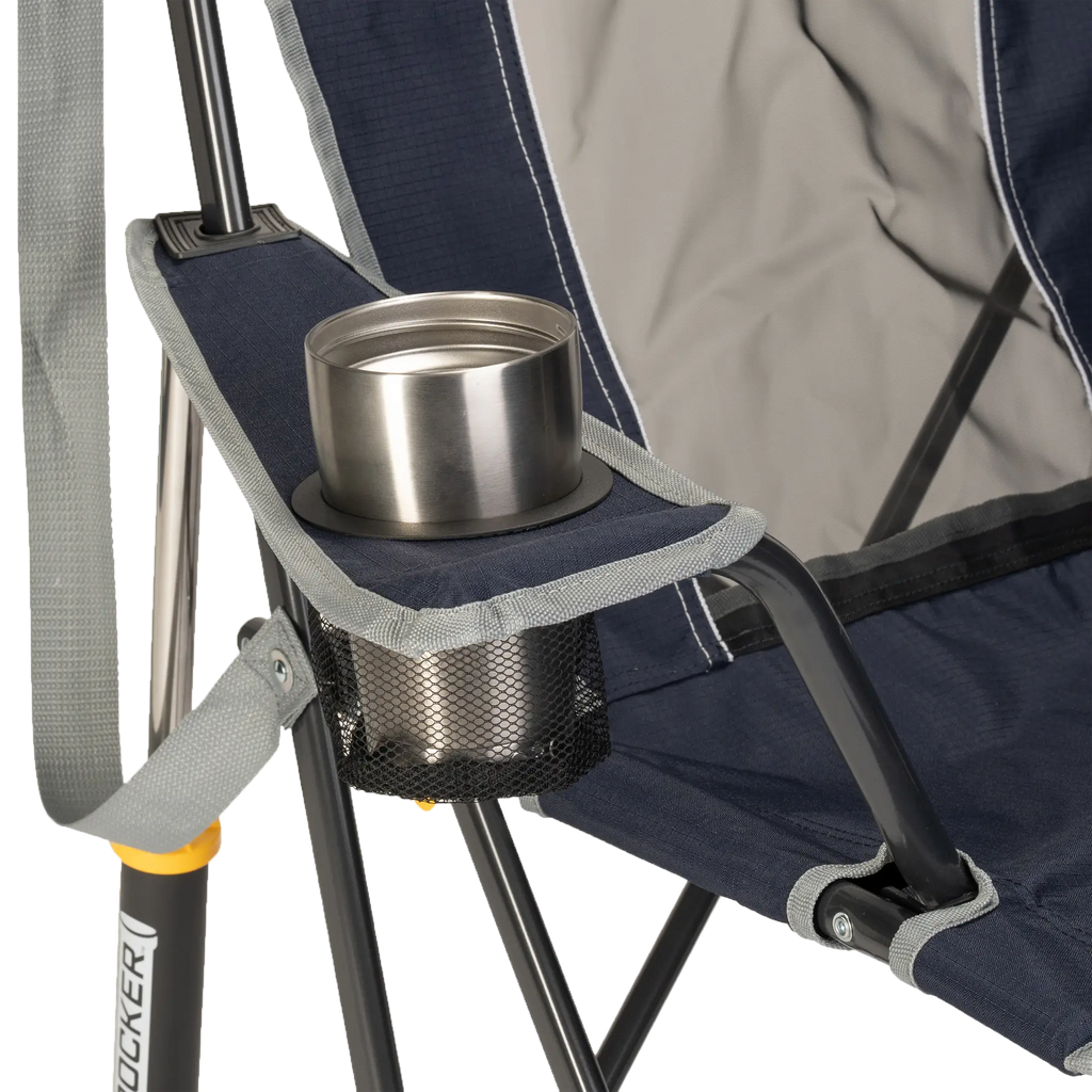 Heavy-Duty Freestyle Comfort Pro Rocker - Choice 375 - Patented Spring-Action Rocking Chair for Camping Detail